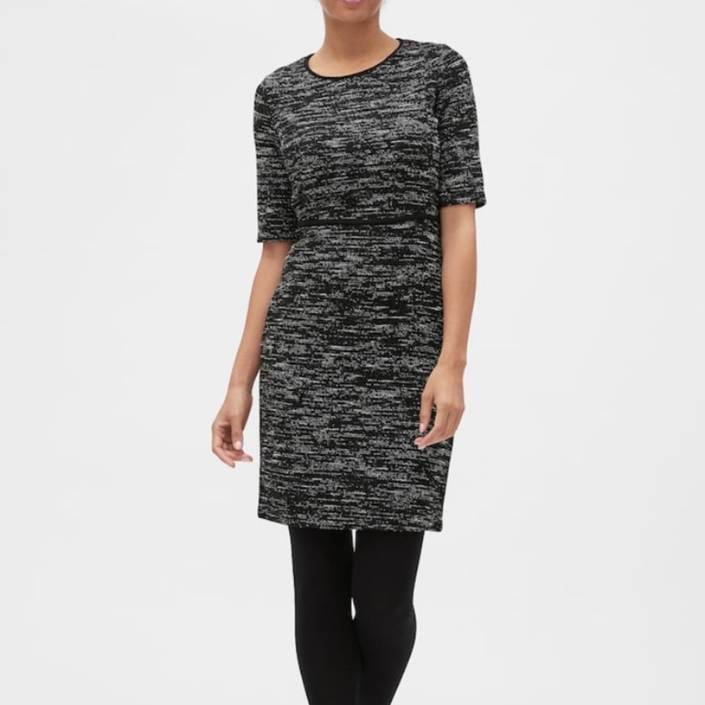 NWT Banana Republic Textured Sheath Dress Size 2 Petite